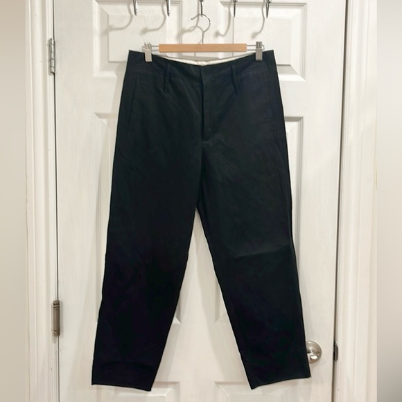 Forte Forte High Rise Crop Chino Black Pants - Picture 4 of 15